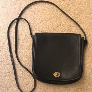 COACH vintage leather crossbody purse